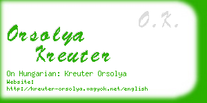 orsolya kreuter business card